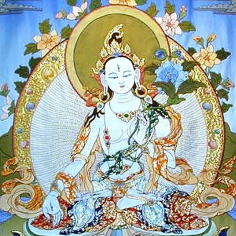 White tara. Авалокитешвара и тара. Белая тара и Авалокитешвара. Ангелы в буддизме. Ом Таре ТУТТАРЕ туре Соха.